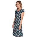 Turquoise Snake  Classic Short Sleeve Dress View2