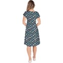 Turquoise Snake  Classic Short Sleeve Dress View4