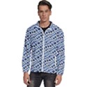 Blue Snake Men s High Neck Windbreaker View1