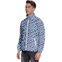 Blue Snake Men s High Neck Windbreaker View2