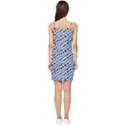 Blue Snake Summer Tie Front Dress View2