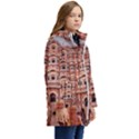 rajasthan hawa mahal Kids  Hooded Longline Puffer Jacket View2