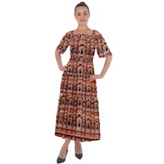 Rajasthan Hawa Mahal Shoulder Straps Boho Maxi Dress 