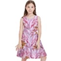 Peonies Nature Bloom Blossom Pink Kids  Skater Dress View1