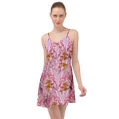 Peonies Nature Bloom Blossom Pink Summer Time Chiffon Dress