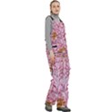 Peonies Nature Bloom Blossom Pink Women s Side Zip Front Pouch Ski And Snowboard Bib Pants	 View3