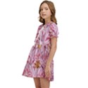 Peonies Nature Bloom Blossom Pink Kids  Sweet Collar Dress View3