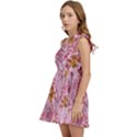 Peonies Nature Bloom Blossom Pink Kids  One Shoulder Party Dress View3