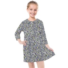 Green Leaves Kids  Quarter Sleeve Shirt Dress