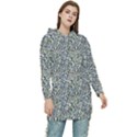 Green Leaves Women s Long Oversized Pullover Hoodie View1