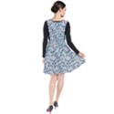 Blue Leaves (2) Plunge Pinafore Dress View2