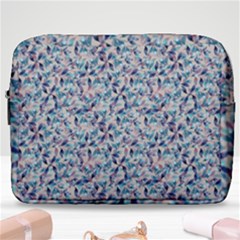 Blue Leaves (2) Make Up Pouch (large)