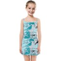 Fluid Turquoise Kids  Summer Sun Dress View1