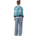 Fluid Turquoise Kids  Frill Detail T-Shirt View2