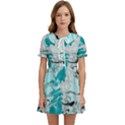 Fluid Turquoise Kids  Sweet Collar Dress View1