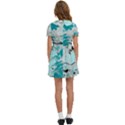 Fluid Turquoise Kids  Sweet Collar Dress View4