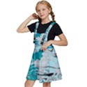 Fluid Turquoise Kids  Apron Dress View2