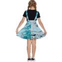 Fluid Turquoise Kids  Apron Dress View4