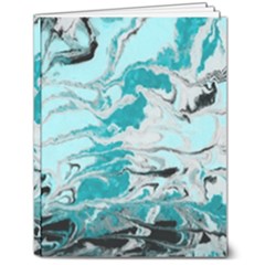Fluid Turquoise 7  X 9  Softcover Notebook