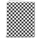 Pattern Checkered Squares Black White Pattern 7  x 9  Softcover Notebook View2
