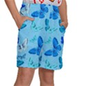 Butterflies Insect Pattern Nature Kids  Basketball Shorts View3