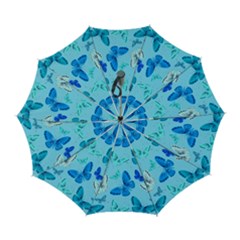 Butterflies Insect Pattern Nature Automatic Folding Umbrella With Case (large)