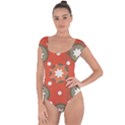 Background Abstract Short Sleeve Leotard  View1