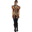 Lungs Health Ruffle Collar Short Sleeve Chiffon Top View4