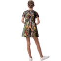 Lungs Health Kids  Short Sleeve Pinafore Style Dress View2