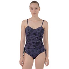 Background Wallpaper Pattern Notes Sweetheart Tankini Set