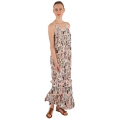Happy Animals Cami Maxi Ruffle Chiffon Dress