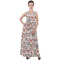 Mix Animal Faces Empire Waist Velour Maxi Dress View1