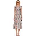 Fox V-Neck Drawstring Shoulder Sleeveless Maxi Dress View1