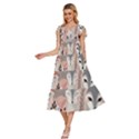 Fox V-Neck Drawstring Shoulder Sleeveless Maxi Dress View2