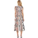 Fox V-Neck Drawstring Shoulder Sleeveless Maxi Dress View4