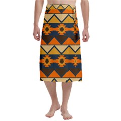 Aztec Mexico Inca Mayan Design Traditional Men s Hawaiian Lavalava Ie Faitaga Wrap Skirt