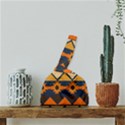 Aztec Mexico Inca Mayan Design Japanese Wrist Knot Bag View1