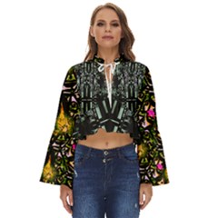 Eclectic Beauty Boho Long Bell Sleeve Top