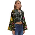 Eclectic Beauty Boho Long Bell Sleeve Top View3