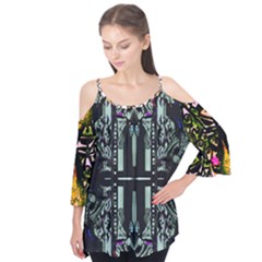 Hey Mister Nick Screenshot 2025-03-14 At 12 02 18?am Eclectic Beauty Updated Beautiful People Flutter Sleeve T-shirt