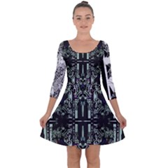 Black Constellation Screenshot 2025-03-14 At 12 02 18?am Eclectic Beauty Updated Beautiful People Quarter Sleeve Skater Dress