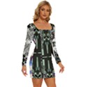 Black Constellation Screenshot 2025-03-14 At 12 02 18?am Eclectic Beauty Updated Beautiful People Long Sleeve Square Neck Bodycon Velvet Dress View3