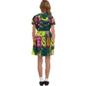 Neon Jesus 8375771 Kids  Bow Tie Puff Sleeve Dress View4