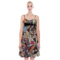 Background Embroidery Pattern Stitches Abstract Spaghetti Strap Velvet Dress View1