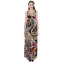 Background Embroidery Pattern Stitches Abstract Empire Waist Maxi Dress View1