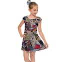 Background Embroidery Pattern Stitches Abstract Kids  Cap Sleeve Dress View1