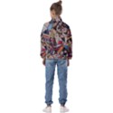 Background Embroidery Pattern Stitches Abstract Kids  Half Zip Hoodie View2