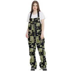 Background Graphic Wallpaper Decor Backdrop Design Women s Front Zip Ski And Snowboard Bib Pants