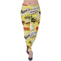 Cartoon Comics Pattern Velvet Leggings View1