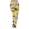 Cartoon Comics Pattern Velvet Leggings View2